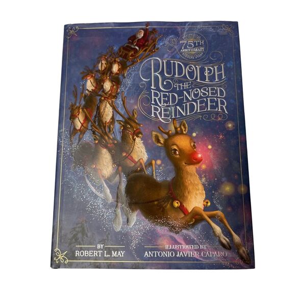 Rudolph the Red-Nosed Reindeer by May, Robert Hardcover Childrens Picture Book - Picture 1 of 8